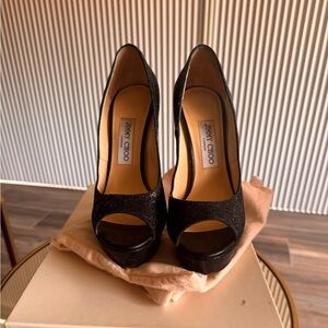 Jimmy choo glitter heels